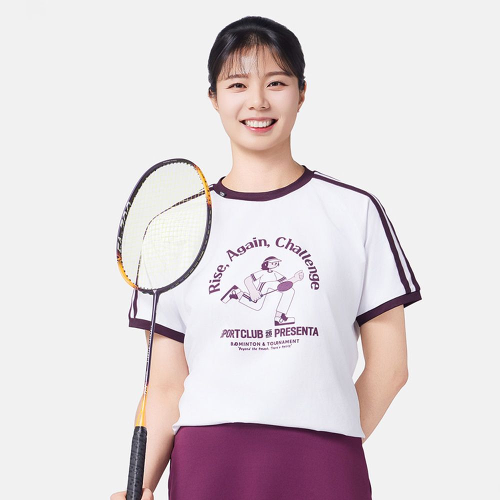 코랄리안 CDTX2539 2026SS 여성 데일리 티셔츠 배드민턴 탁구 테니스 - 상세 이미지 4
