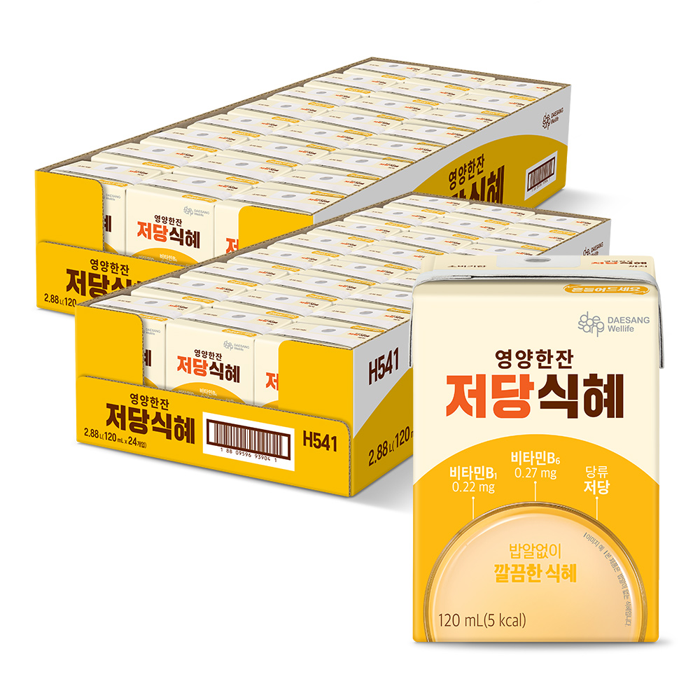 웰라이프 영양한잔 밥알없는 저당식혜 120ml, 48개 - 상품 이미지