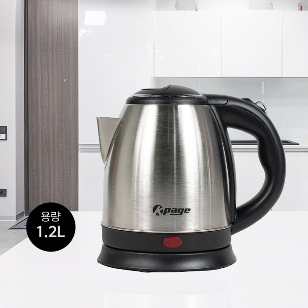 스테인레스 무선 전기 포트 주전자 1.2L 1.5L 1.8L 커피포트 가정용 사무실 캠핑 - 상세 이미지 3