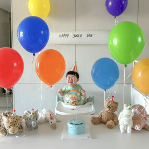 두돌 생일 아기 화동 놀아주기 풍선 DIY 일회용 헬륨가스 10개용 블랙... 실사용 후기 | 효과 있을까? - 상품 이미지 2