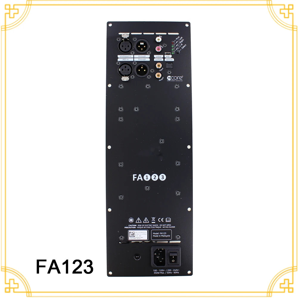 하이펙스 퓨전 백플레전력 증폭기 하이파이 전주파수 NCore FA123 125W