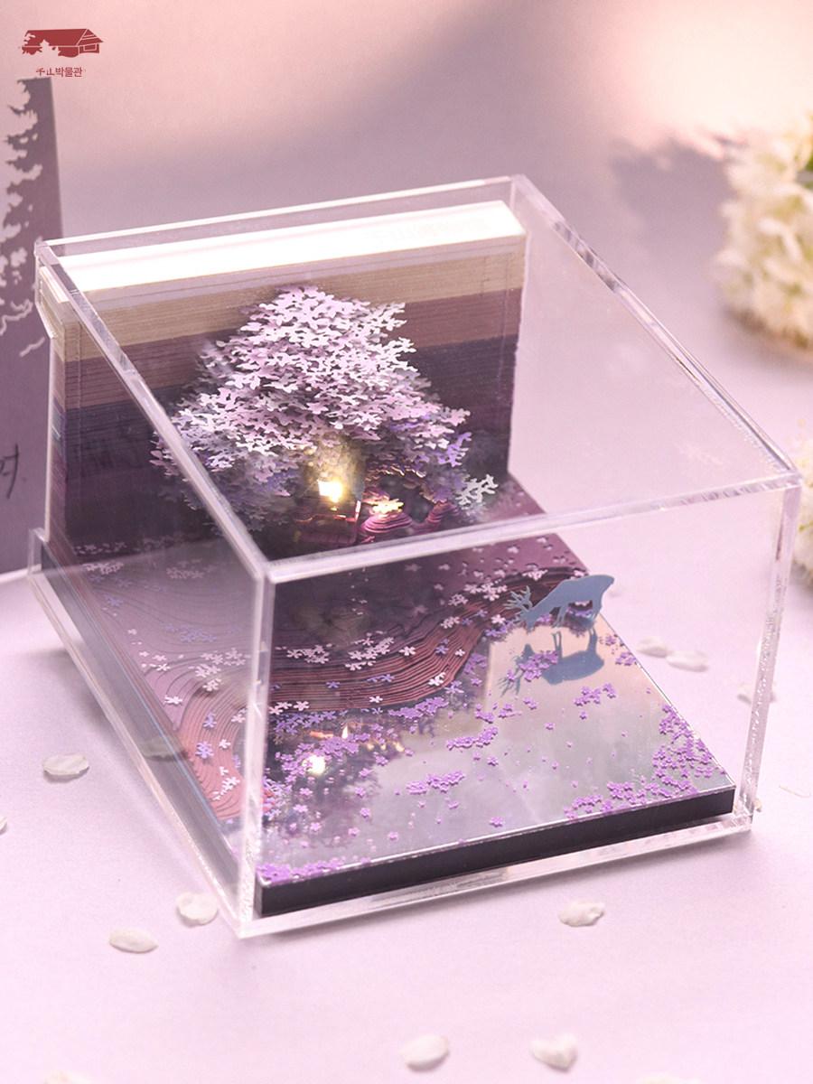 3d 탁상 달력 신년 뜯어쓰는 메모 캘린더 주간 조각 뜯는 벚꽃 탁상달력 뜯어쓰는달력 - 상세 이미지 3