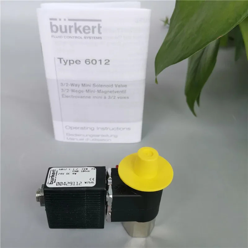 2025.4Burkert6012C 1.2 FKM PA 24VDC 4W 2/3방향 플런저 솔레노이드 밸브 00429112