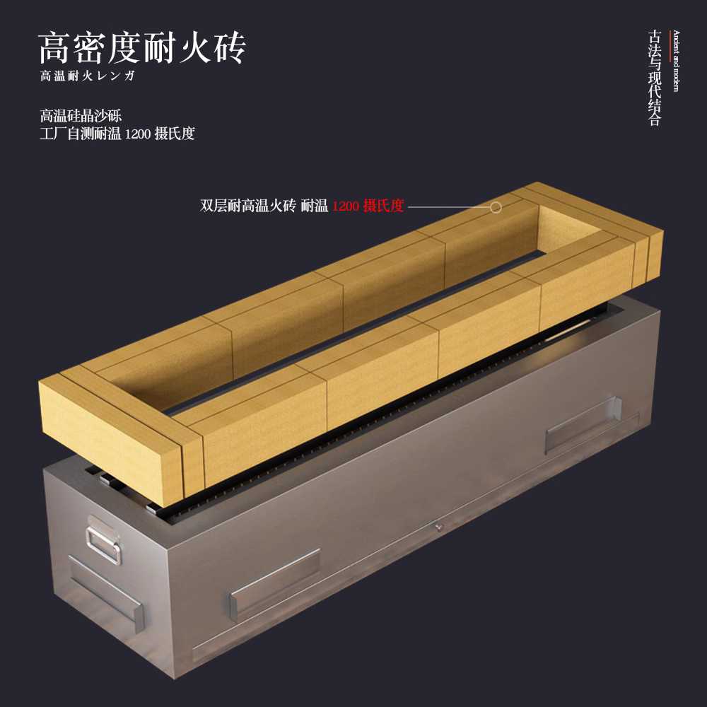 야키토리 화로 이자카야 상업용 일본식 용 장비 바베큐 50cm - 상세 이미지 4