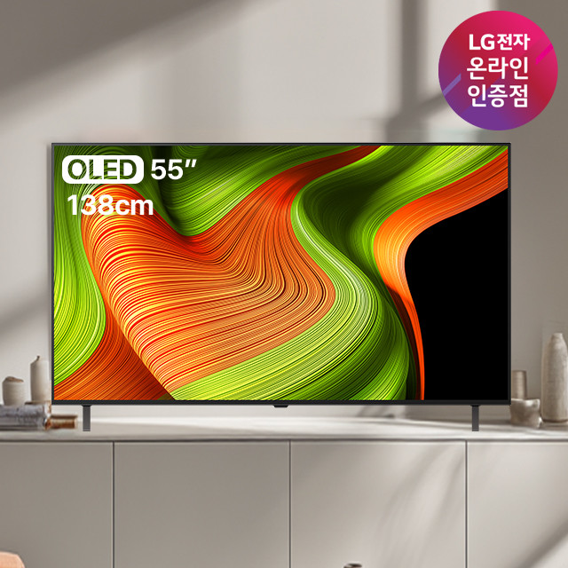 LG OLED TV AI 매직리모컨 포함 OLED55B5ENA (138cm), 스탠드 사진 1