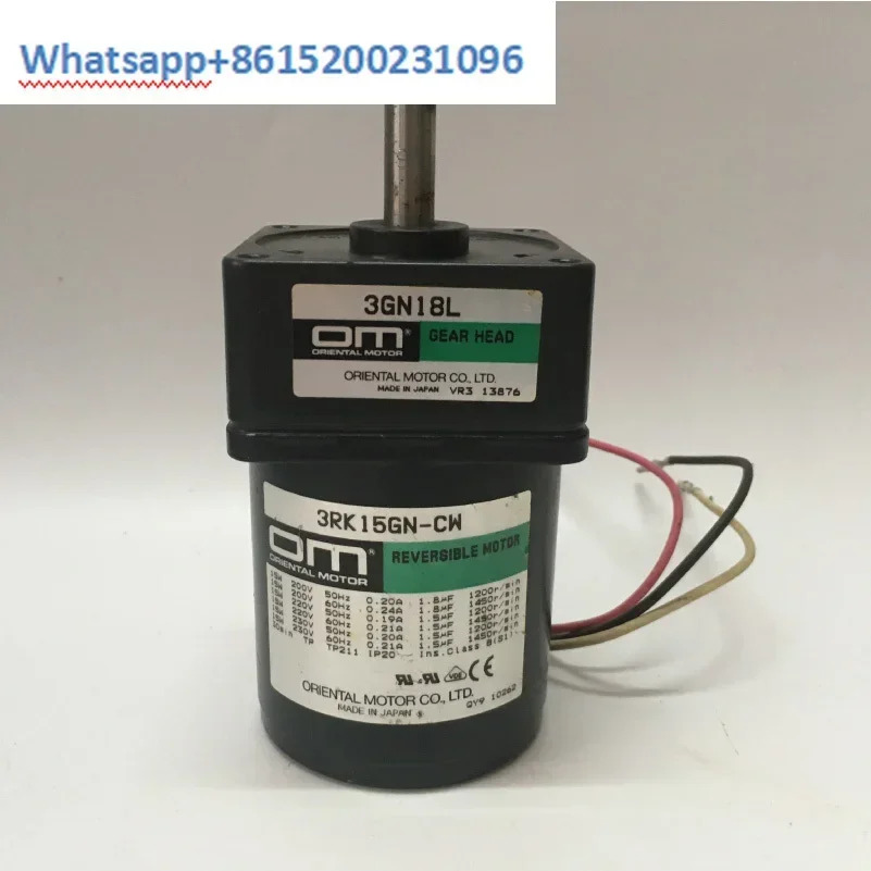 기어 3RK15GN-CW AC 15W220V 댐핑 정속 모터 3GN18K