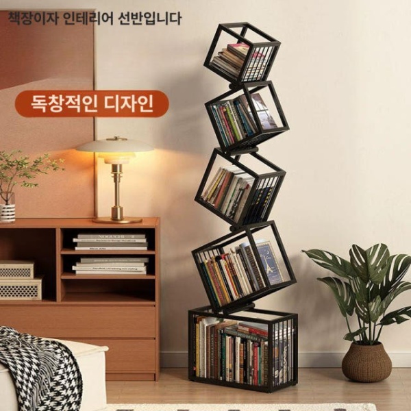 감성 마크라메 빈티지 액자 거실 현관 인테리어 벽면 벽난로 2층 격자-블랙 55x25x90cm - 상품 이미지