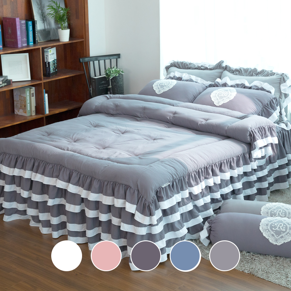 모티브감성 먼지없는 국내산 사계절 차렵이불+베개커버+숏이중커버 풀세트 SS 슈퍼싱글