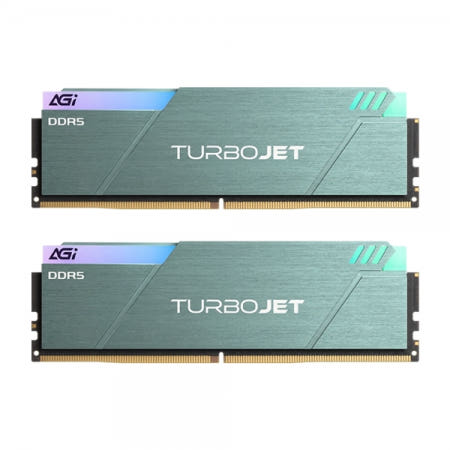 AGI AGI DDR5-6000 CL30 TURBOJET UD858 RGB 블루그린 패키지 서린 (32GB(16Gx2))