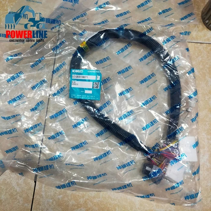 굴삭기 부품 SK210 외장 와이어링 하네스 Yn13e00076f1 Kobelco YQ08 용