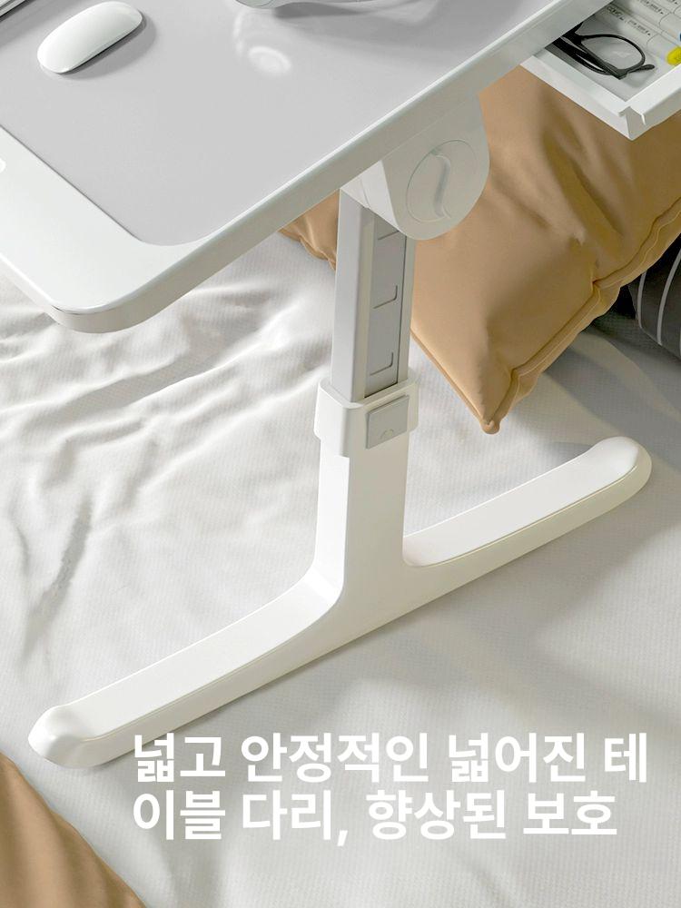 리프트업 이동식 리프팅 트랜스포머 좌식식탁 확장형 수납 웜화이트 심플 플랫 - 상세 이미지 4