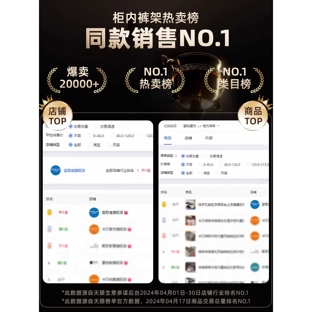 인출식 빨래건조대 댐핑 레일 선반 테라스 틈새 탈착 - 상세 이미지 5