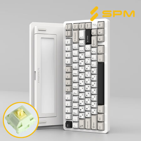 SPM 조약돌75 풀알루미늄 무선키보드 그래나이트, 페블V2, 45g