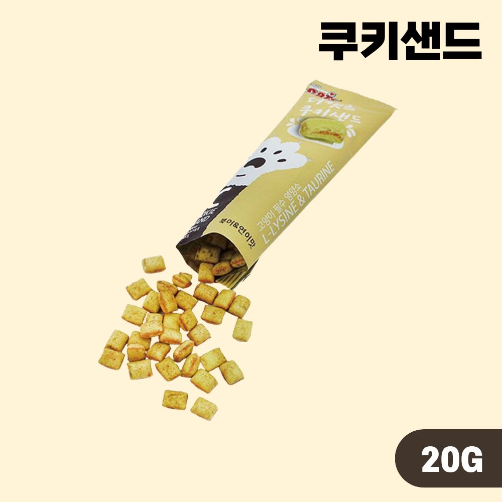 더캣츠 쿠키샌드 고양이간식 크런치 4종 콤보, 20g, 4개 - 상세 이미지 3
