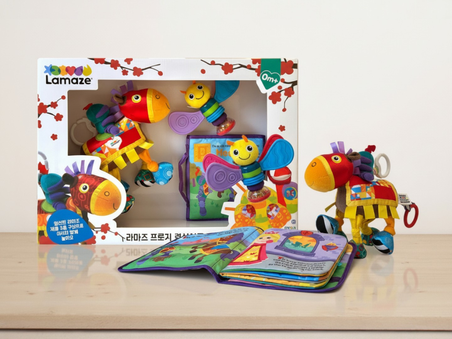 라마즈 프랜스 선물 세트 신생아 국민 애착 인형 임신 출산 백일 헝겊책 촉감책 제품 이미지