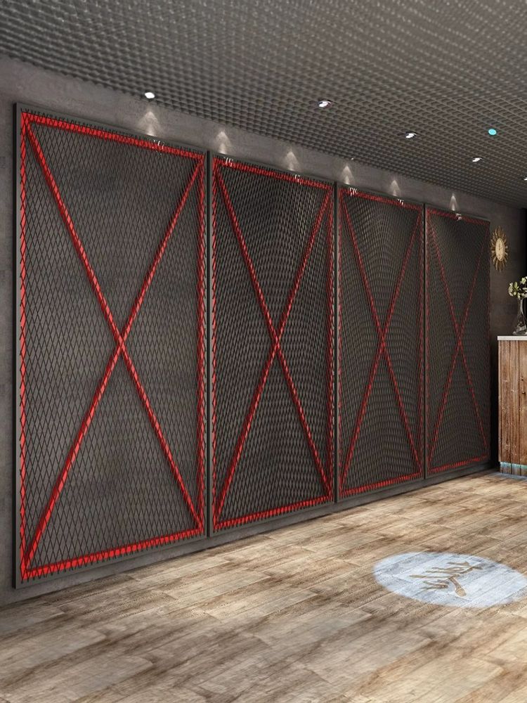벽걸이 파티션 다용도 칸막이 전시용 소품걸이 철제 100 x 200CM - 상세 이미지 4