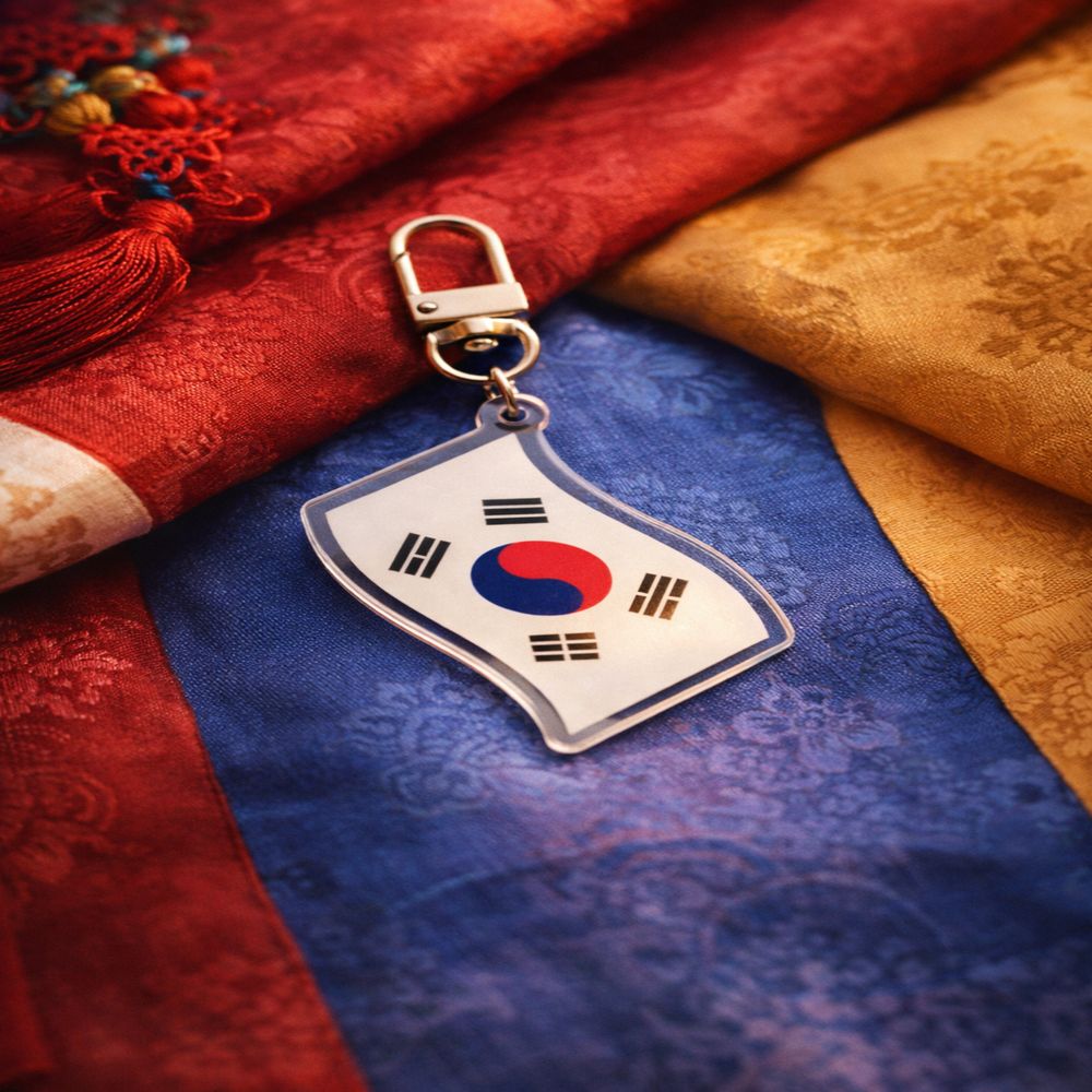 태극기키링 한국전통키링 열쇠고리 가방 미니 외국인 친구 - 상세 이미지 2