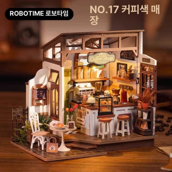 정교한 베이커리 음식 조형물 빵집 간판 매장 모조 미니어처 10.베카의 빵집 / 조명 포함 - 상품 이미지