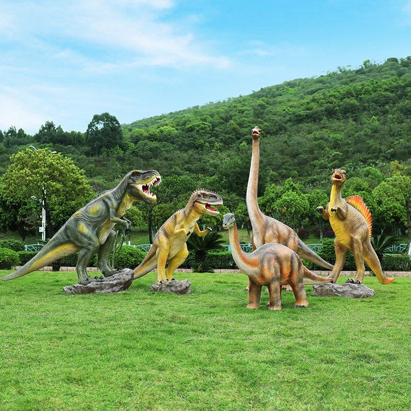 공룡 조각상 쥬라기공원 빈티지 야외 소품 동물 모형 장식품 봉제인형 대형 - 상세 이미지 2