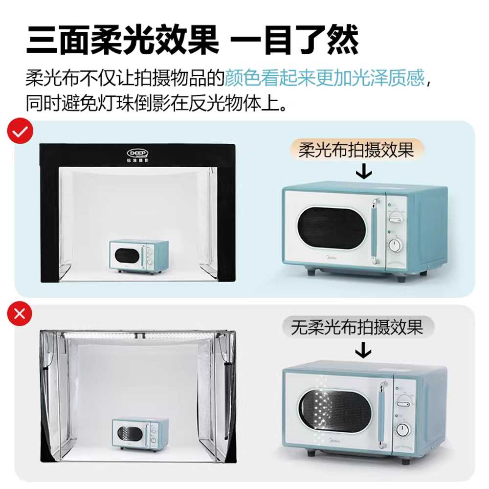 대형 포토박스 뒷배경 포토부스 제품 LED 박스 프레임 100cm 2등 - 상세 이미지 4