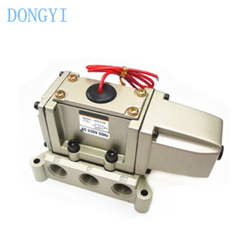 SVS4130-4G-04 SVS4130-3G-04 금속 도장 고유량 솔레노이드 밸브 2위치 5방향작동 SVS SVS4130