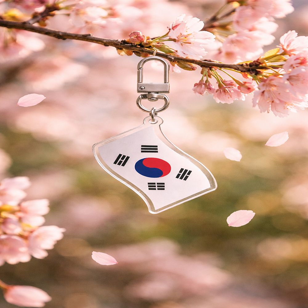 태극기키링 한국전통키링 열쇠고리 가방 미니 외국인 친구 이미지 6