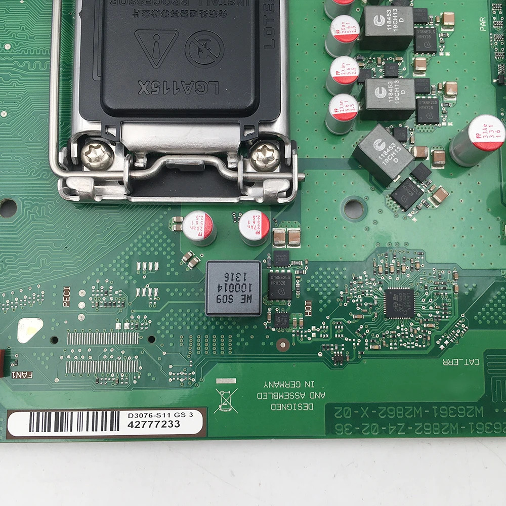 Fujitsu 산업마더보드D3076-S11 GS 3 W26361-W2862-Z4-02-36 W26361-W2862-X-02