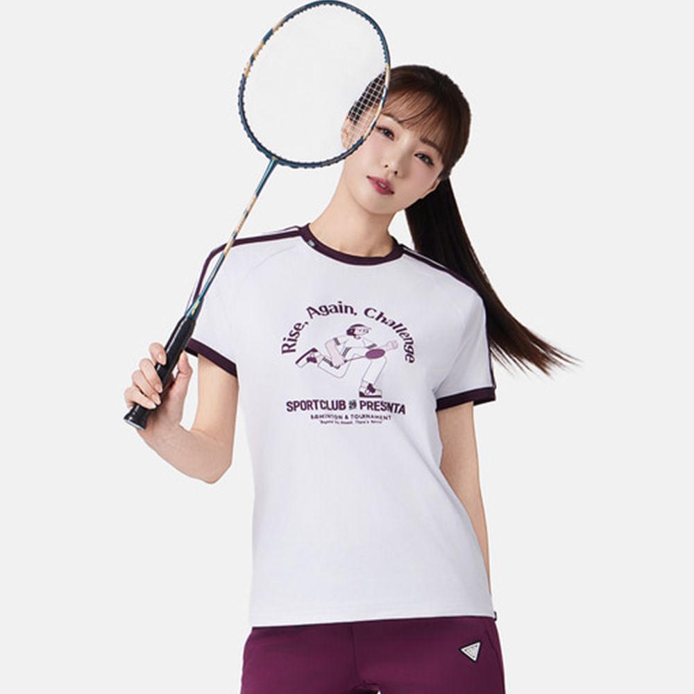 코랄리안 CDTX2539 2026SS 여성 데일리 티셔츠 배드민턴 탁구 테니스 - 상품 이미지