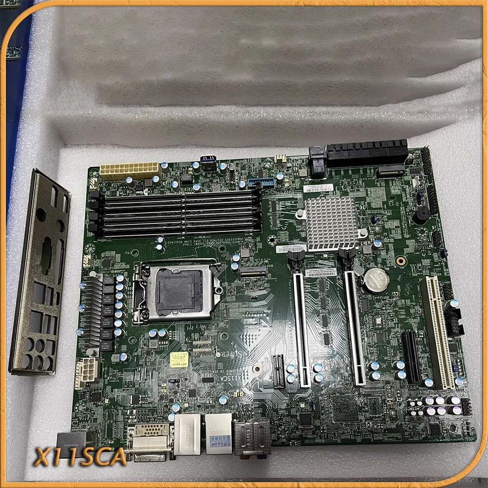 슈퍼마이크로 워크스테이션 마더보드 LGA-1151 DDR4 8 세대 9 코어 i3 i5 i7 i9 E-2100 E-2200 시리즈 PCI-E 3.0 X11SCA