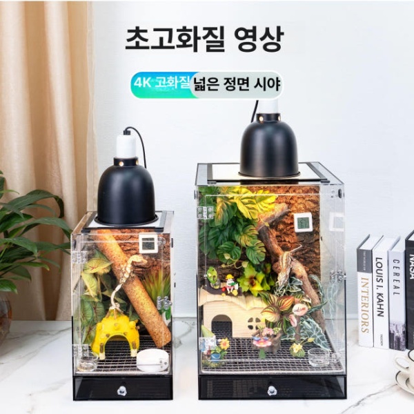 프리미엄 게코 사육장 거북이 양서류 파충류 온도조절 조경 과습방지매트 21 22.5 35cm A패키지 조경 21 22.5 35cm A패키지 - 상세 이미지 2