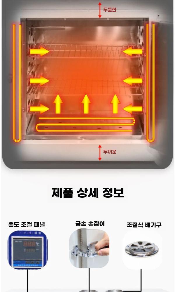 고온 산업용 전기 오븐 400500600 건조 열처리 - 상세 이미지 4