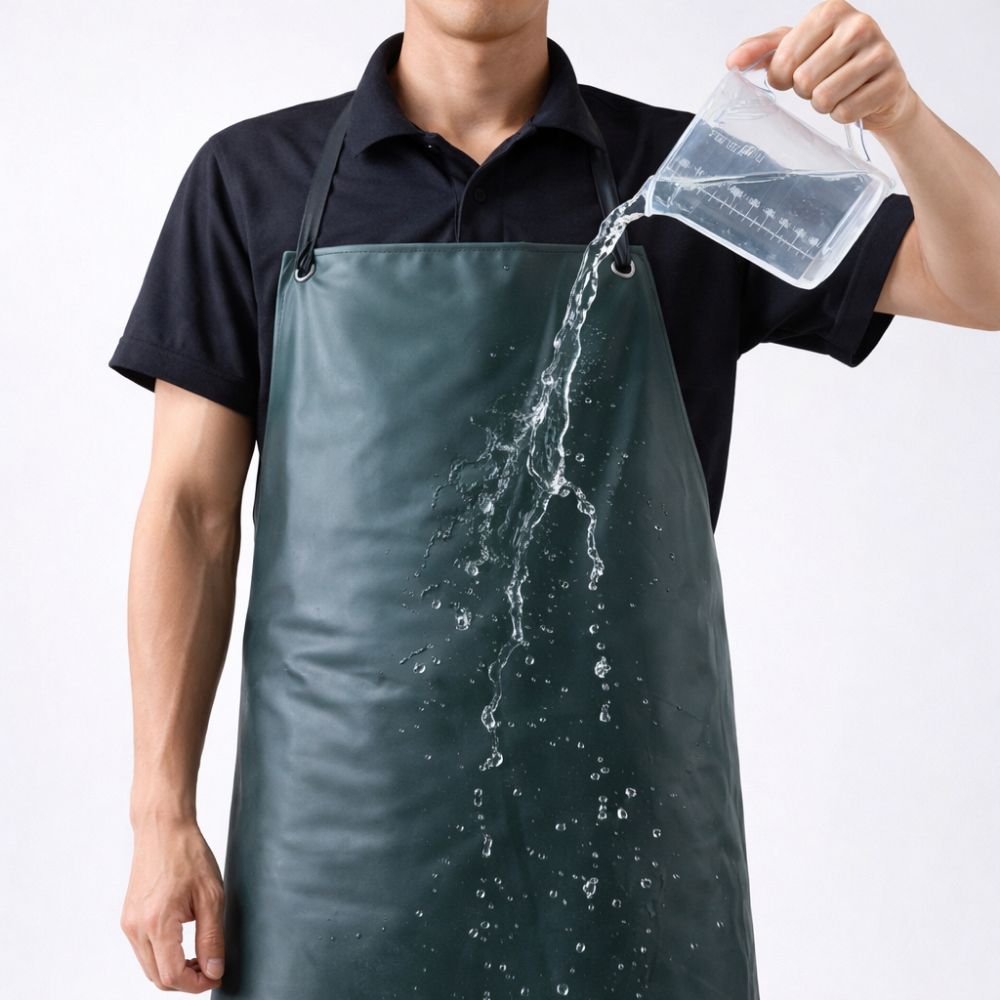 주방방수앞치마 롱앞치마 고기집 목걸이형 끈 청소 세자 - 상세 이미지 4