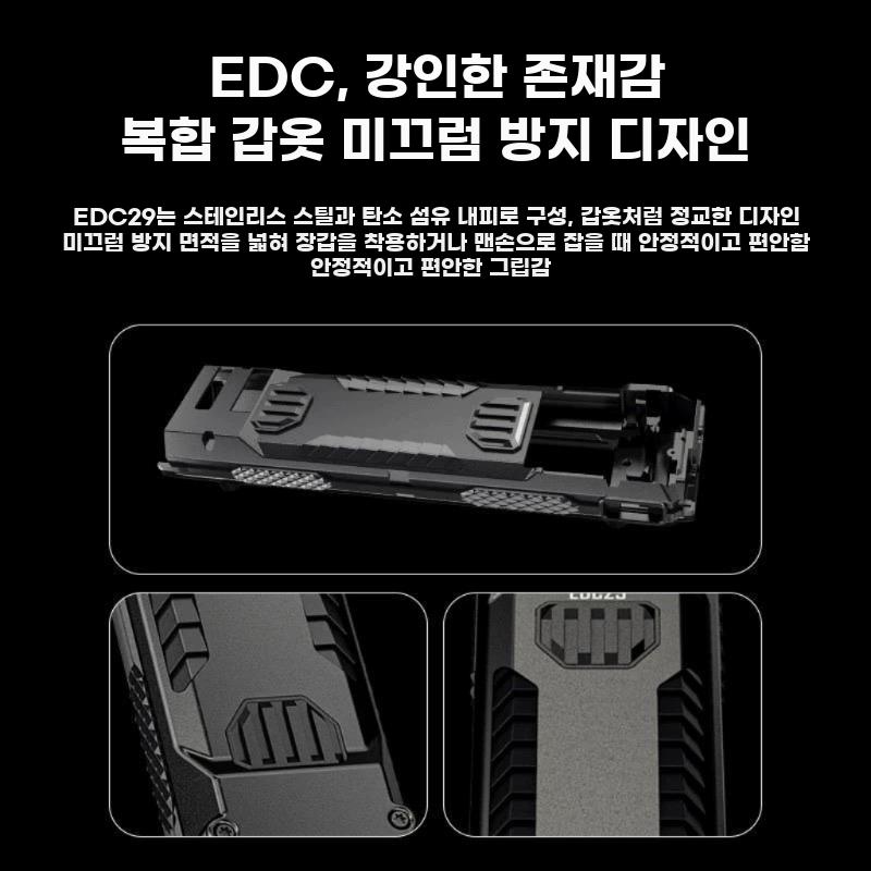 충전식 EDC29 전술 강광 고휘도 다기능 미니 손전등 - 상세 이미지 3