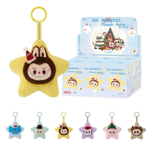 팝마트 THE MONSTERS 클래식 시리즈 반짝이는 인형 펜던트 1피스 가챠 블라인드박스