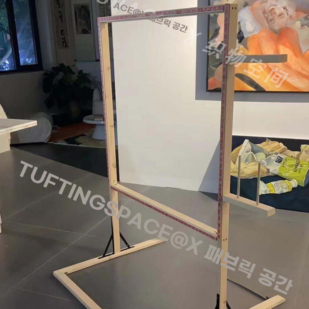 터프팅프레임 터프팅 틀 나무 프레임 거치대 작업대 탁상형 30cm x 30cm - 상세 이미지 3