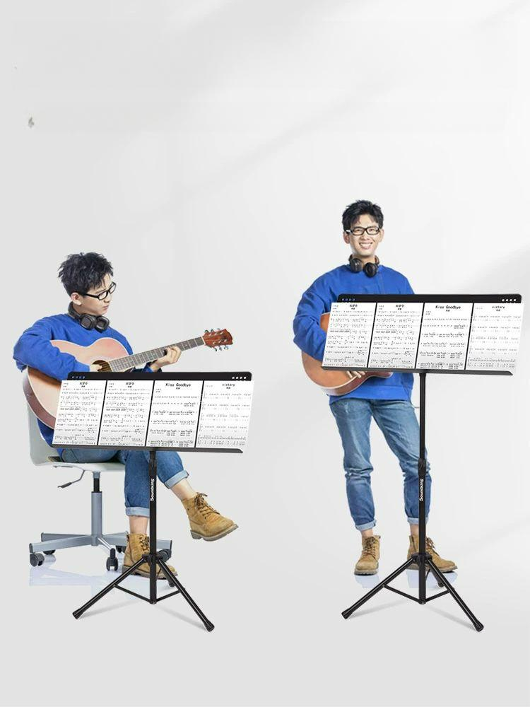 대형 보면대 접이식 악보 각도조절 스탠드 거치대 기본 - 상품 이미지
