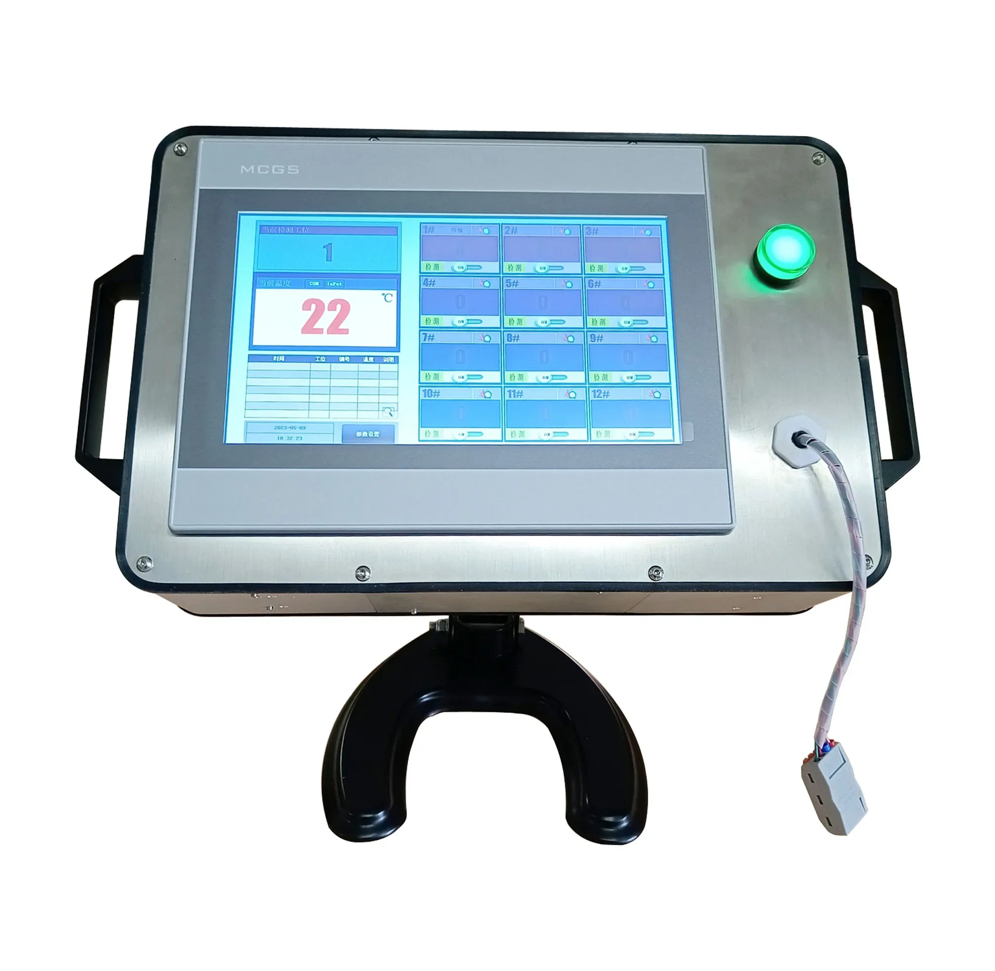 멀티 루프 지능형 PID 조절기 터치 스크린 온도 컨트롤러 LCD 디스플레이 7 인치 화면
