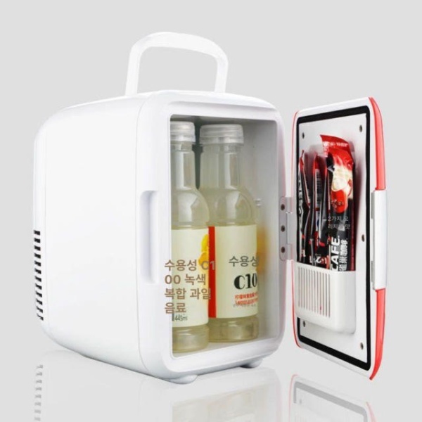 미니 컴팩트 차량용 소형 냉장고 맥주 주류 사무실 술냉장고 쇼케이스 원룸 4l 블루 4l 블루 차량용 - 상세 이미지 5