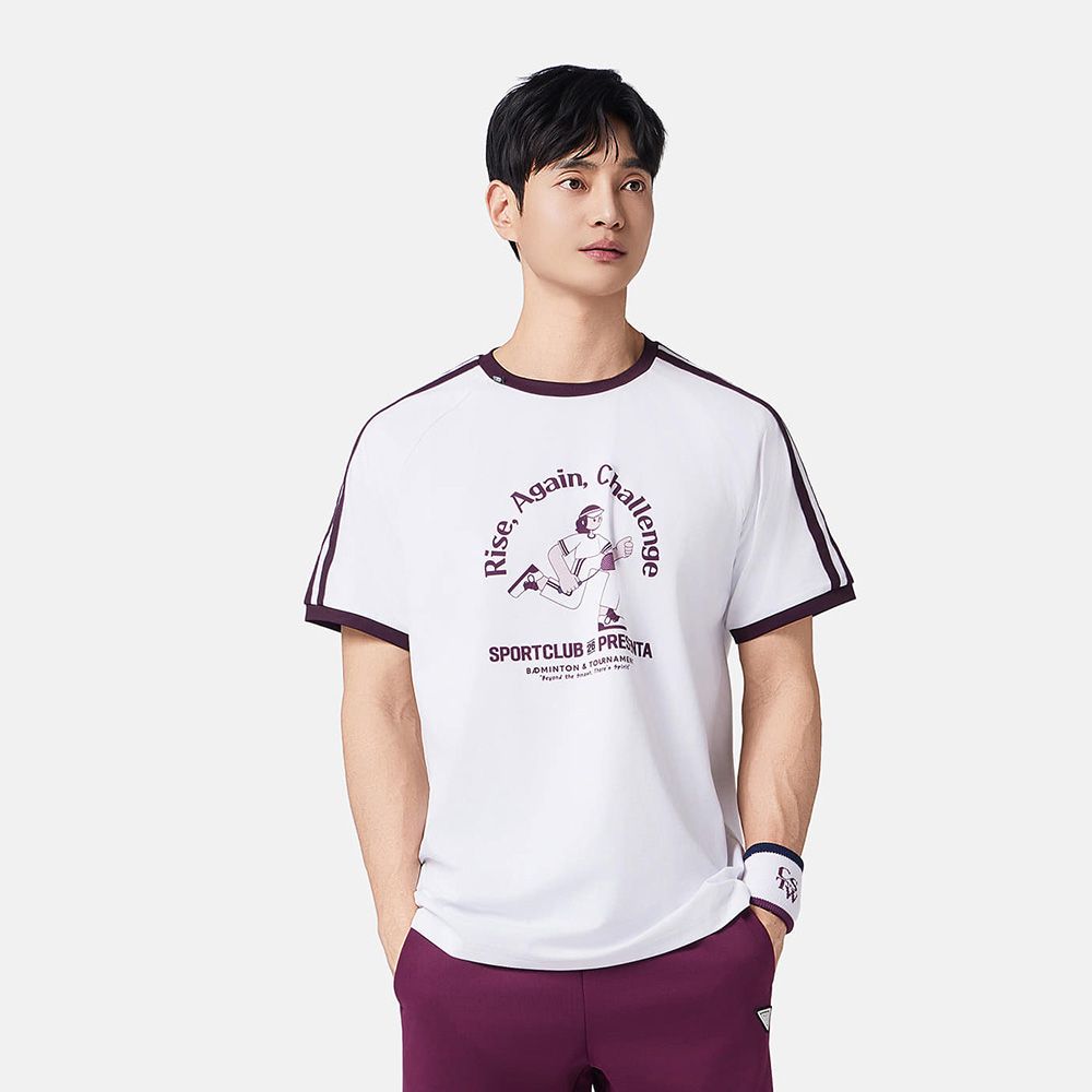 코랄리안 CDTX1539 2026SS 남성 데일리 티셔츠 배드민턴 탁구 테니스 - 상세 이미지 3