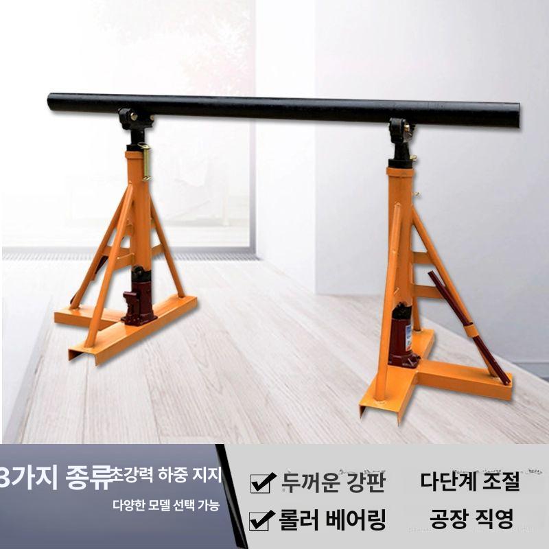 케이블 전선 드럼 포설대 1.5톤 관로선통기 풀링기 보강형 3t 나선형 더블베어링바퀴 - 상세 이미지 2