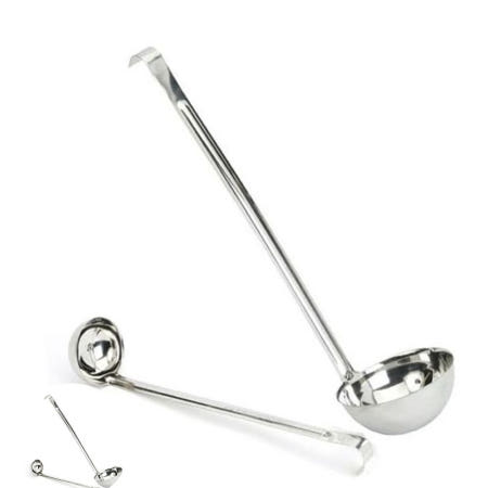 델키 스텐 국자 주방 계량 조리 국자 스쿱 스푼 래들 6oz