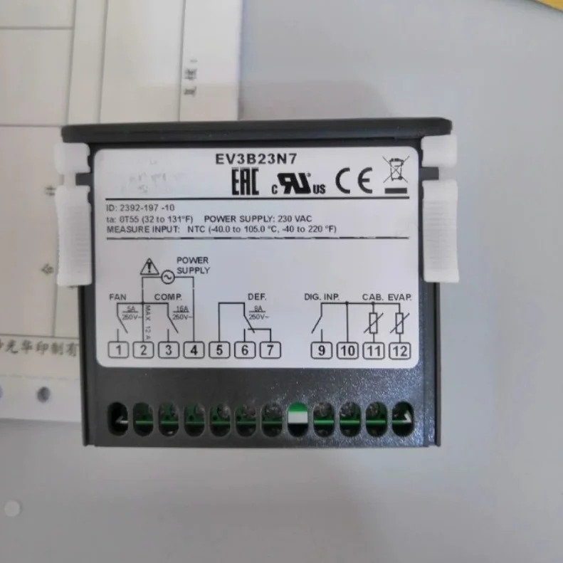 EVCO 온도 컨트롤러 EV3B23N7EVKB23N7용