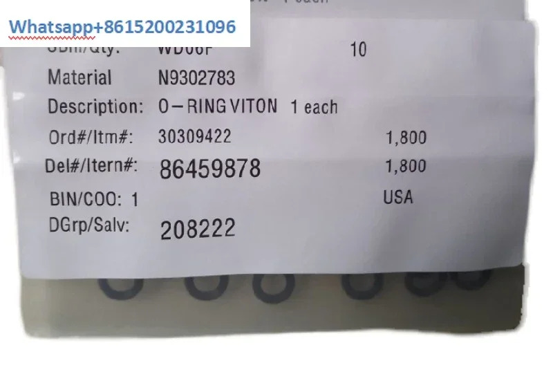 미국식 PE 상 GC/GC-MS 라이너 O-링. 템 86459878