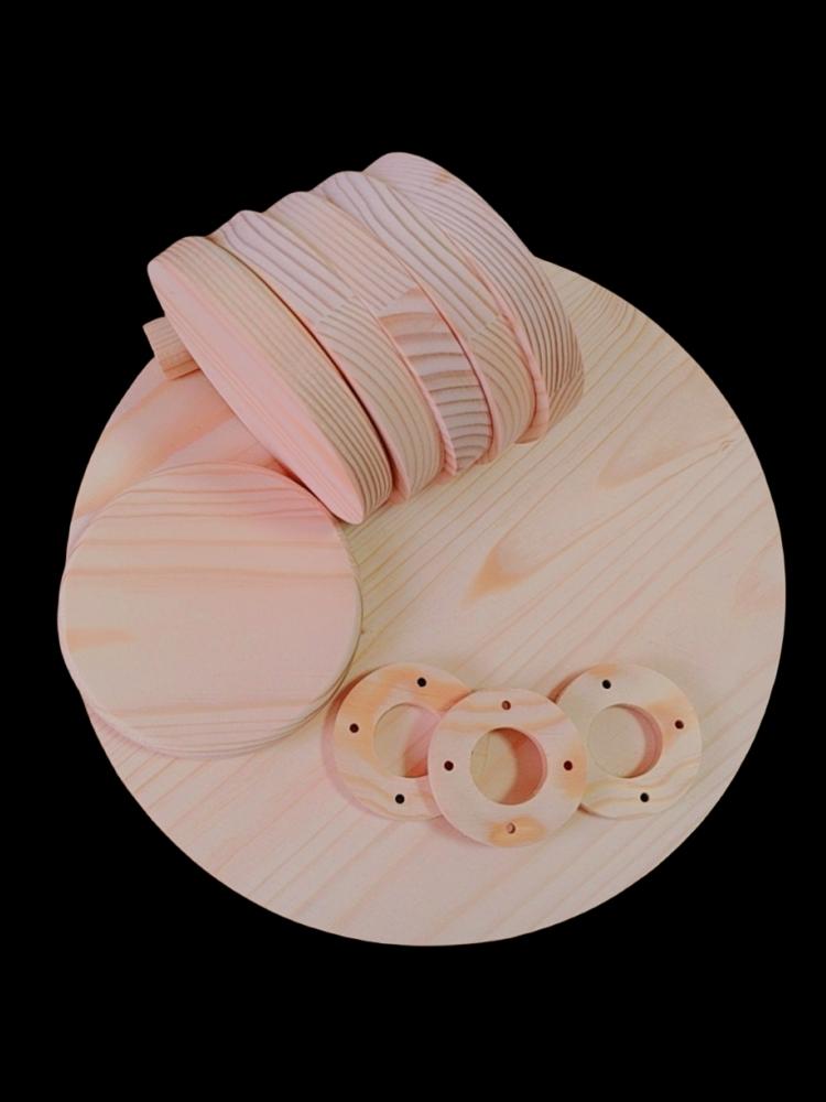 소나무 원판 상판 덮개 원목 커버 판자 테이블 지름 7cm 2개 12mm - 상세 이미지 4