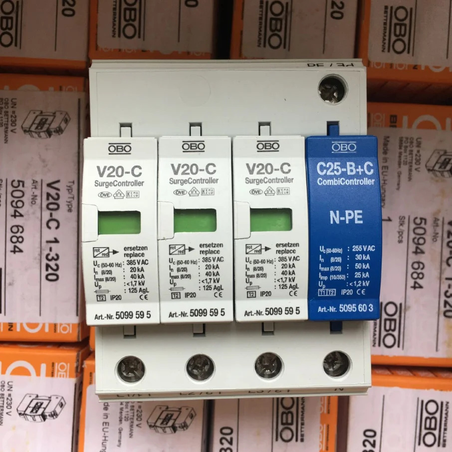 독일 OBO DC 전원공급장치 40KA 보호기 V20-C/3-PH-385V 서지