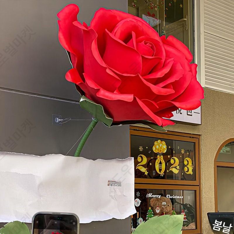 자이언트로즈 꽃장식 대형 50cm 80cm 꽃다발 장미 - 상품 이미지