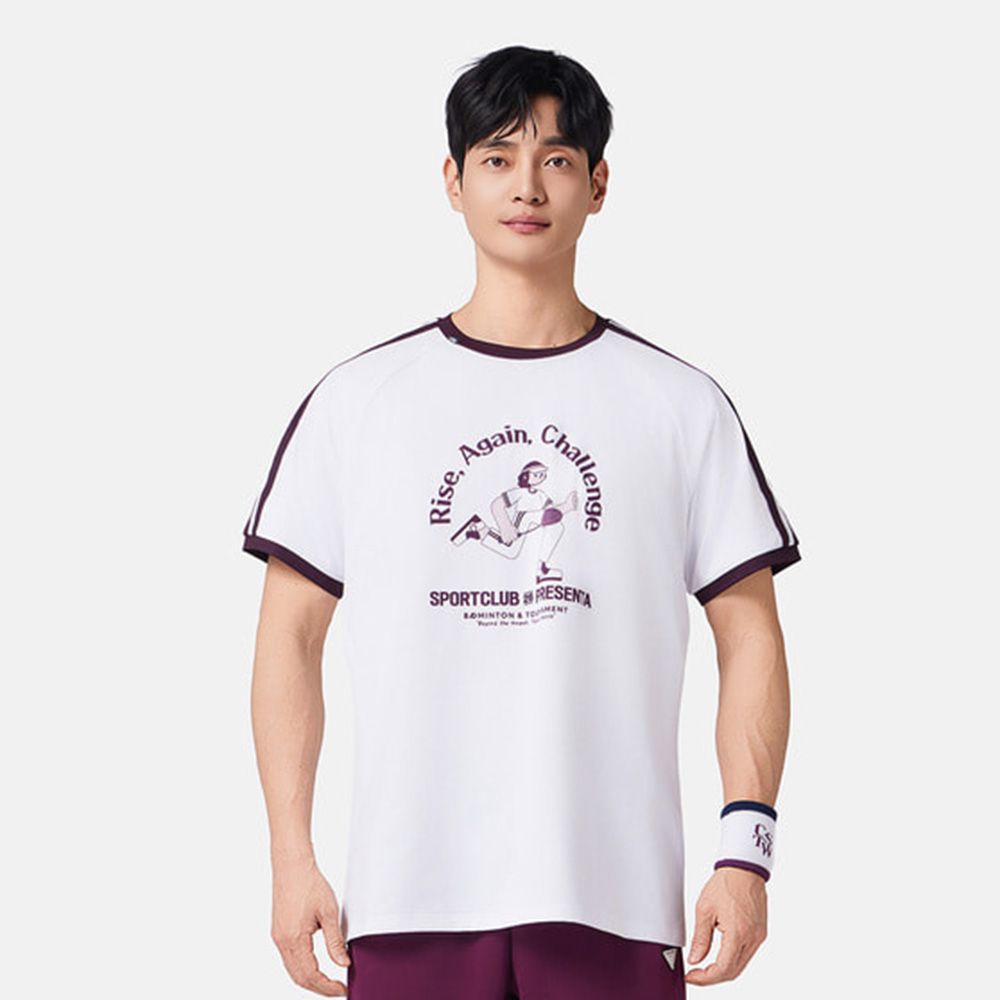 코랄리안 CDTX1539 2026SS 남성 데일리 티셔츠 배드민턴 탁구 테니스 - 상세 이미지 4