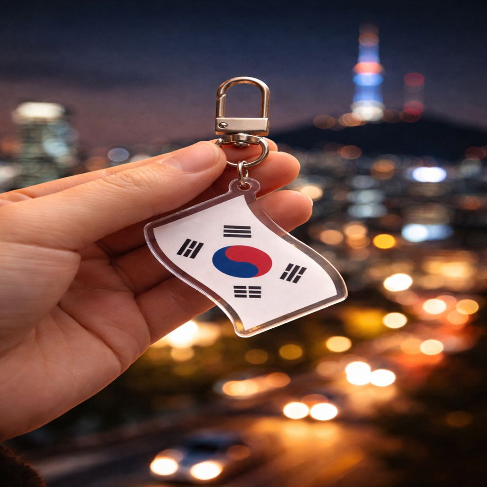 태극기키링 한국전통키링 열쇠고리 가방 미니 외국인 친구 - 상세 이미지 3