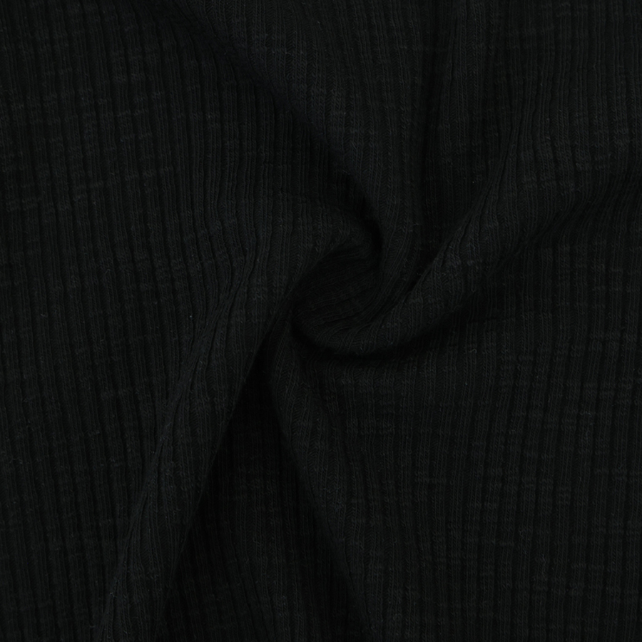 미니멀리스트 롱 커프 모달 저지 티셔츠 (BLACK) - 상세 이미지 5