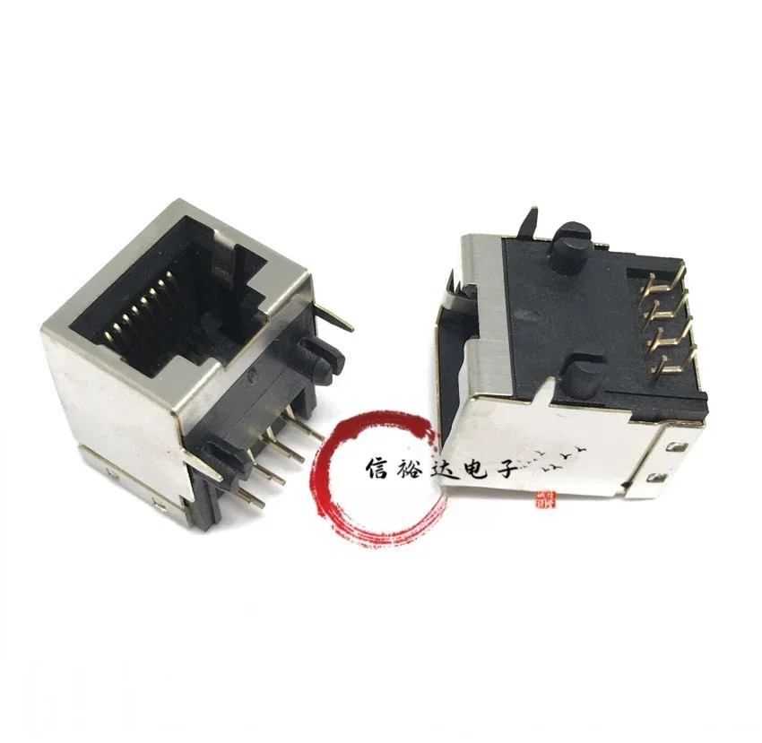 TE/오리지널 네트워크 이더넷 RJ45 소켓 암 8P8C 인터페이스 커넥터 1-1734264-1개